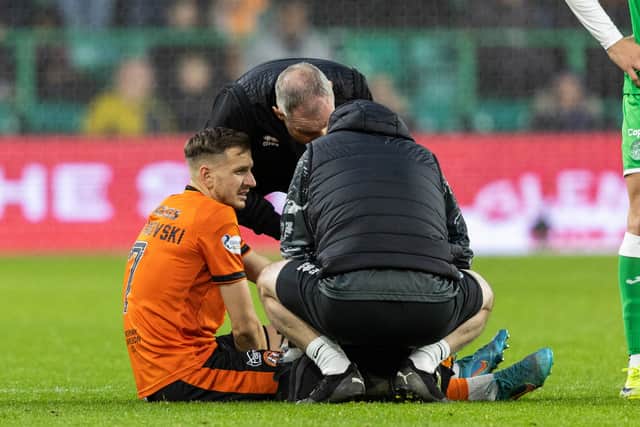 Kristijan Trapanovski is out for Dundee United.