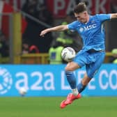 Scotland midfielder Scott McTominay in action for Napoli during the 2-0 win over AC Milan at the San Siro on October 29, 2024. (Photo by Marco Luzzani/Getty Images)