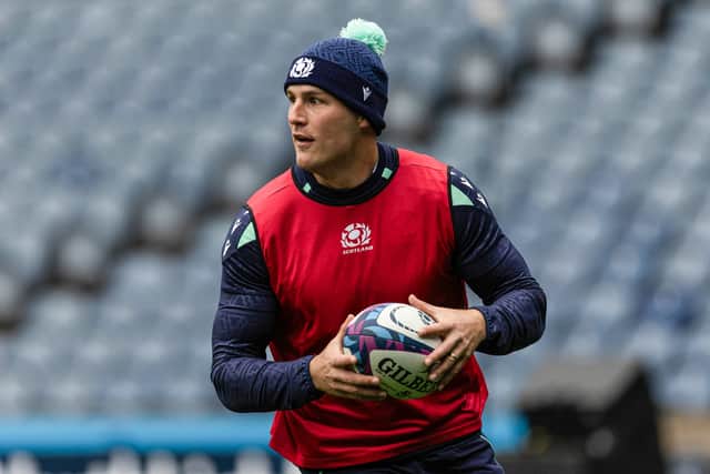 Duhan van der Merwe is wrapped up warm to prepare for the visit of the Springboks.
