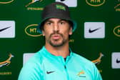 Eben Etzebeth during the South Africa captain's media conference in Edinburgh.