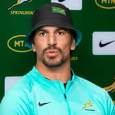 Eben Etzebeth during the South Africa captain's media conference in Edinburgh.