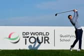 Ryan Lumsden in action during the DP World Tour Qualifying School Final Stage at Infinitum Golf in Tarragona, Spain. 