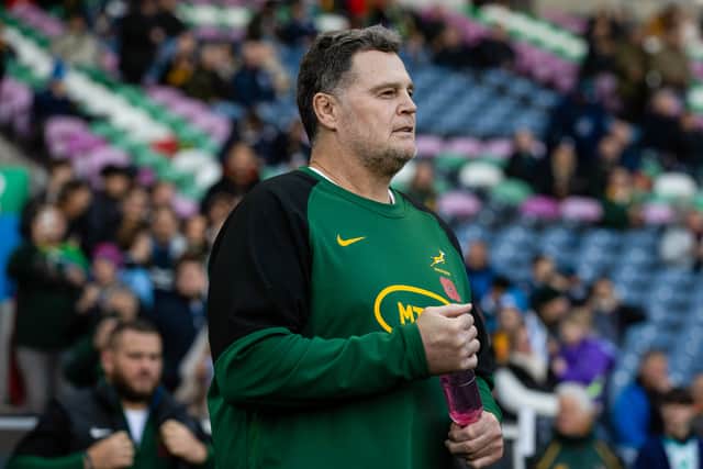 South Africa head coach Rassie Erasmus hailed the Murrayfield crowd.
