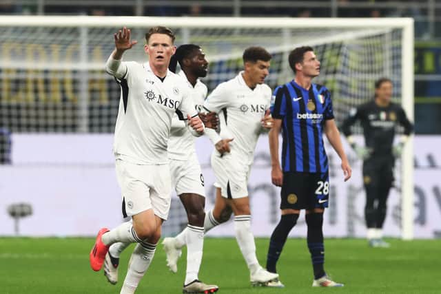 Scott McTominay scored the opening goal for Napoli away at Internazionale.