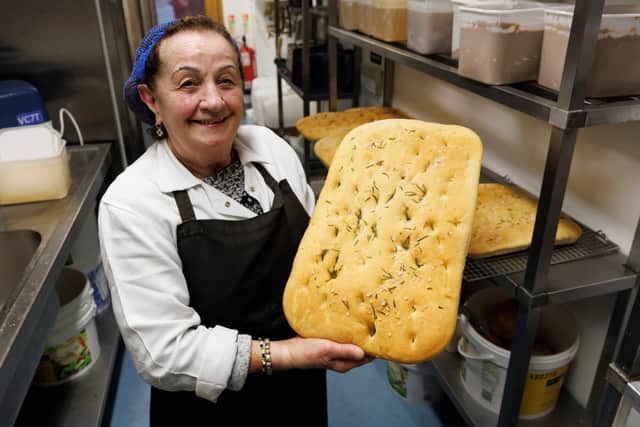 Guiliana Pierotti recently turned 80 and has no plans to retire from her restaurant kitchen. Picture: Colin Mearns/SWNS