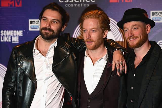 Biffy Clyro's Simon Neil, Ben Johnston and James Johnston.