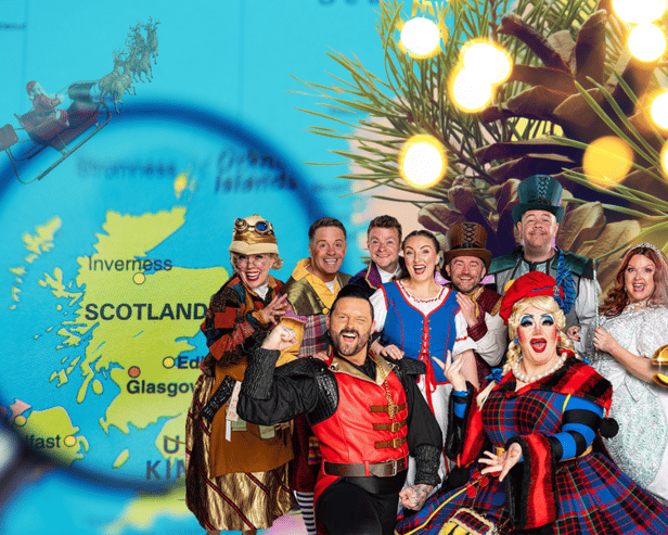 What pantomime is on offer in Scotland before Christmas Day 2024?