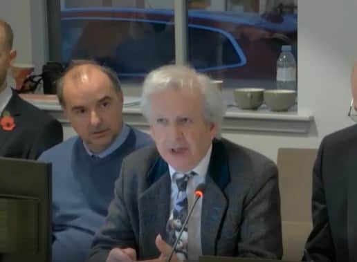NatureScot's Professor Stewart Angus was among those to address the hearing.