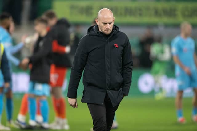 Hibs have only won once under David Gray in the league this season.