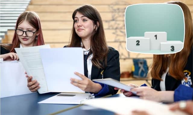 Scottish secondary school rankings are broadly based on Higher exam results