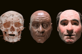 A facial reconstruction of Trimontium Man who was found buried in a pit in the shadows of one of Scotland's largest Roman forts. PIC: Trimontium Museum.