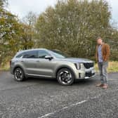 Steven chisholm with the 2024 Kia Sorento test car