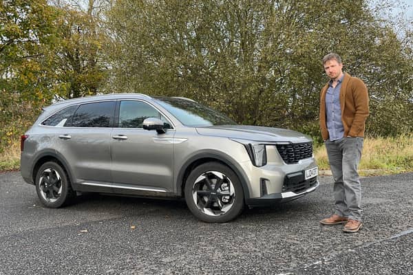 Steven chisholm with the 2024 Kia Sorento test car