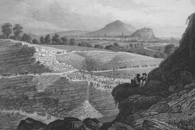 Stone from Craigleith Quarry, which operated from 1615 to 1942, was used to build Edinburgh's New Town (Picture: The Print Collector)