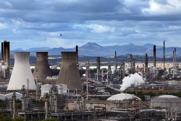 The closure of the Grangemouth oil refinery will see up to 400 workers lose their jobs (Picture: Jeff J Mitchell)