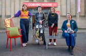 From left to right: textile designer Kathleen Moodie, maker Dominique Saag, Craft Scotland director Irene Kernan and silversmith Bryony Knox at Coburg House in Edinburgh as part of events during Craft Week Scotland (Picture: Neil Hanna)