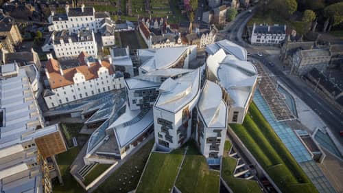 The Scottish Parliament building at Holyrood in Edinburgh. Picture: PA