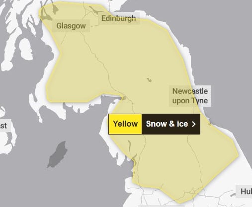 Scotland to be hit by Arctic snow and black ice blast as yellow weather ...