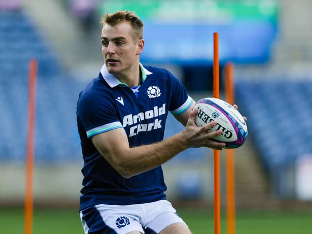 Stafford McDowall during the Scotland team run at Scottish Gas Murrayfield.