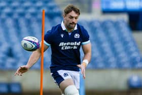 Ben Muncaster during the Scotland team run at Scottish Gas Murrayfield.