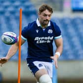 Ben Muncaster during the Scotland team run at Scottish Gas Murrayfield.