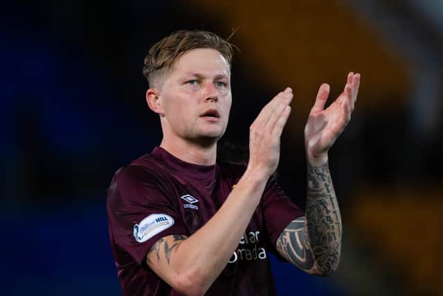 Hearts defender Frankie Kent is looking forward to three big games in eight days after the international break. (Photo by Sammy Turner / SNS Group)
