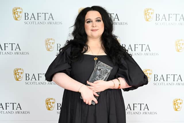 Ashley Storrie was honoured for her sitcom Dinosaur at the BAFTA Scotland Awards in Glasgow. Picture: Getty