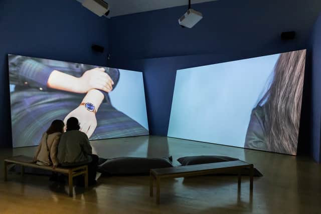 Installation view of Personal Accounts by Gabrielle Goliath