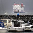 A ferry arrives at the Stena Line port in Stranraer. Inga Maria Hauser was last seen alive on a ferry travelling from Stranraer to Larne in Northern Ireland.