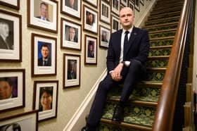 Stephen Flynn, seen posing for a portrait in the Houses of Parliament last year, hopes to become an MSP as well as an MP (Picture: Leon Neal)