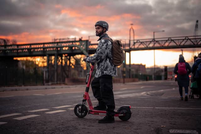 Only e-scooters in the English rental trial schemes can be ridden legally on roads