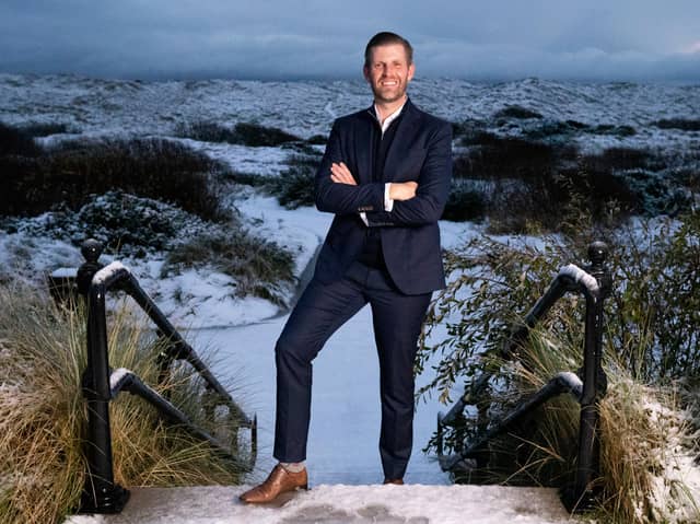 Eric Trump at Trump International Golf Links near Balmedie