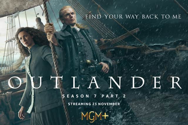 Jamie and Claire Fraser will return to screens from November 23.