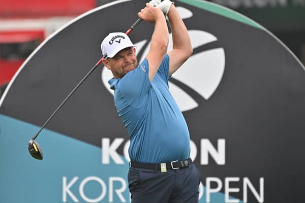 David Drysdale pictured playing in the Kolon Korea Open on the Asian Tour this year. 