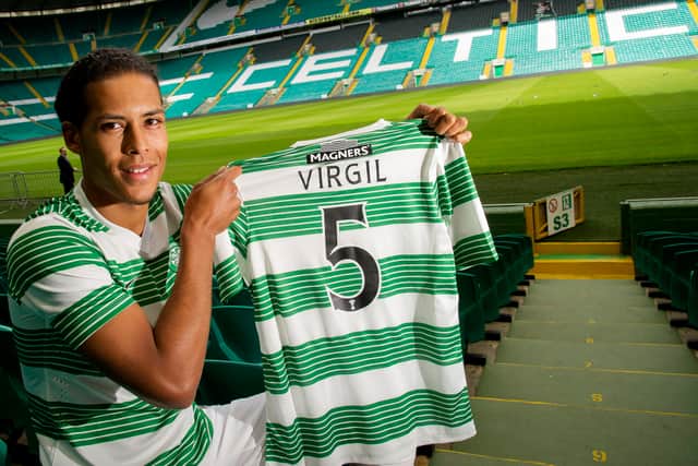 Celtic paid just £2.6million for van Dijk - he become the world's most expensive defender just five years later when he joined Liverpool from Southampton for £75 million. Cr: SNS Group.