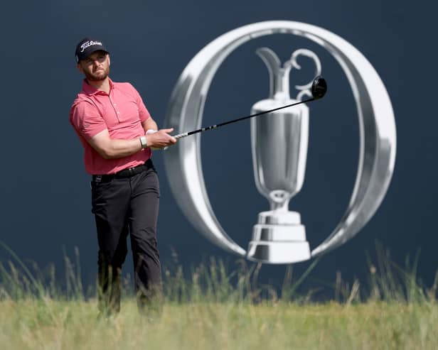 Michael Stewart pictured during the 151st Open at Royal Liverpool in 2023
