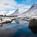 Wintery scene in Scotland