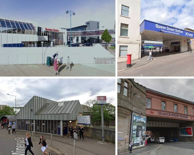 Four of Scotland's busiest train stations.