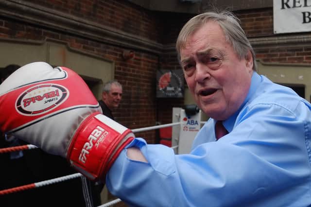 John Prescott campaigns for Labour ahead of the 2015 general election at an amateur boxing club in Redcar (Picture: Ian Forsyth)