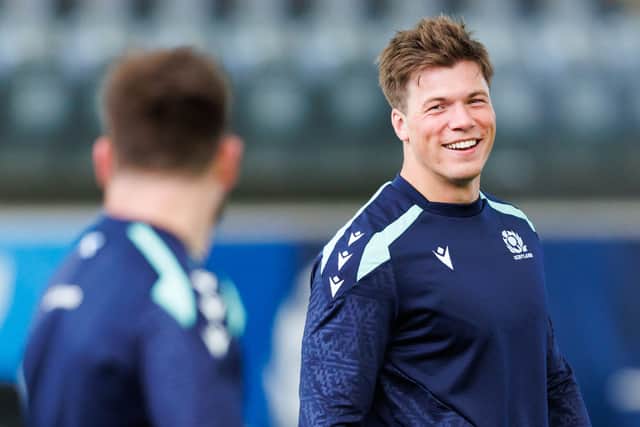 Huw Jones is now Scotland's top try-scoring centre of all time.