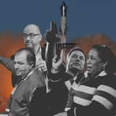 From left: Will Whitehorn, Stuart Fyvie, Elon Musk, Yvette Hopkins