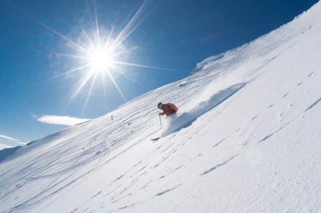 Mike Begley skiing the Back Corries at Nevis Range