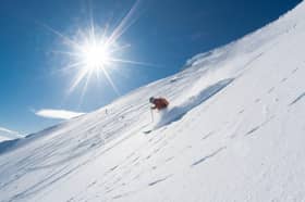 Mike Begley skiing Back Corries at Nevis Range