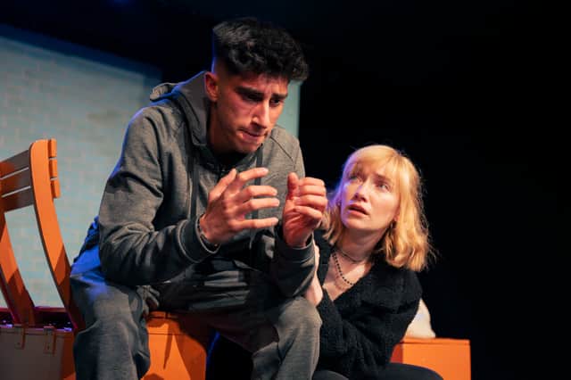 Ahron Ashraf and Kim Allan in Jellyfish