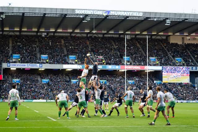 More than 60,000 attended Scotland's match with Portugal.