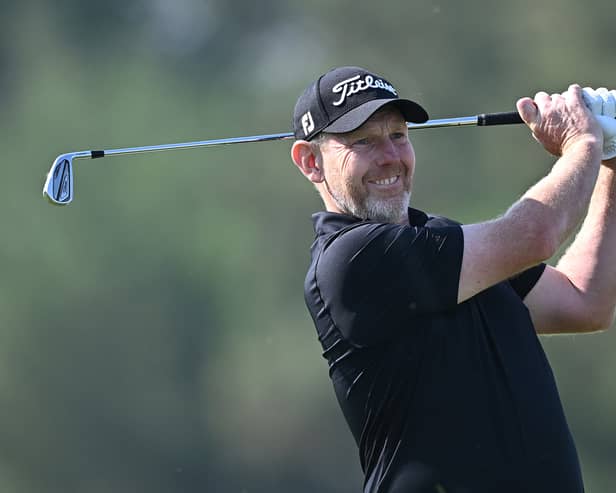 Stephen Gallacher was delighted to card four sub-par rounds in his Champions Tour Qualifying First Stage in California. 