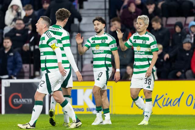 Nicolas Kuhn was among the scorers for Celtic at Tynecastle.