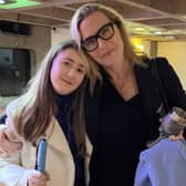 Lily-Rae with actor Kate Winslet. 