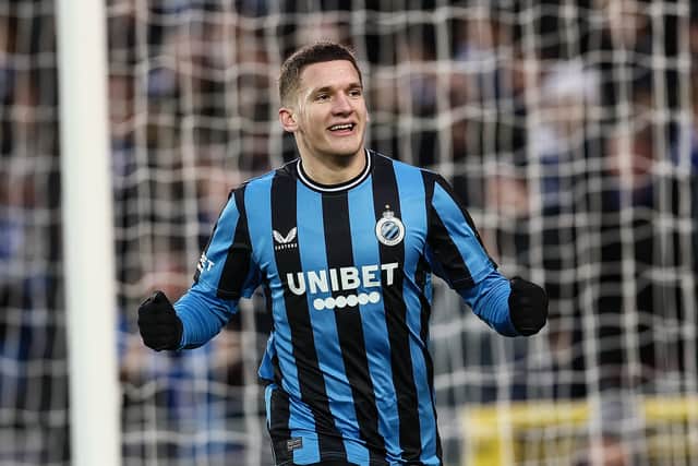 Club Brugge striker Christos Tziolis scored four goals against Sint Truiden.