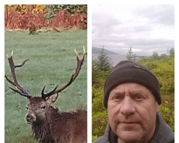 Glen Wilkinson (right) was gored by the stag. Picture: SWNS/NationalWorld